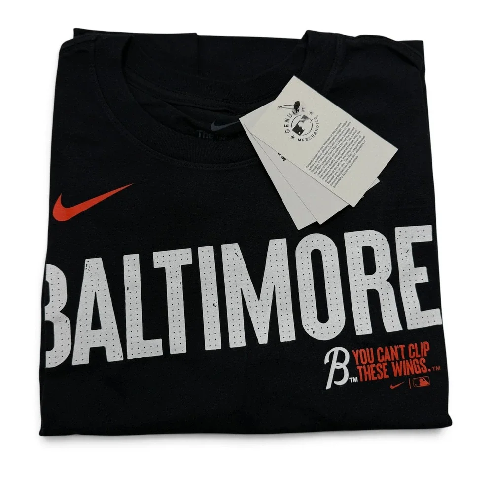 Nike Baltimore Orioles City Connect T-Shirt Men Medium Black NWT Adley Rutschman